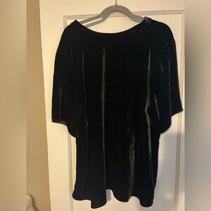 Eileen fisher mock neck velvet shirt size 2x